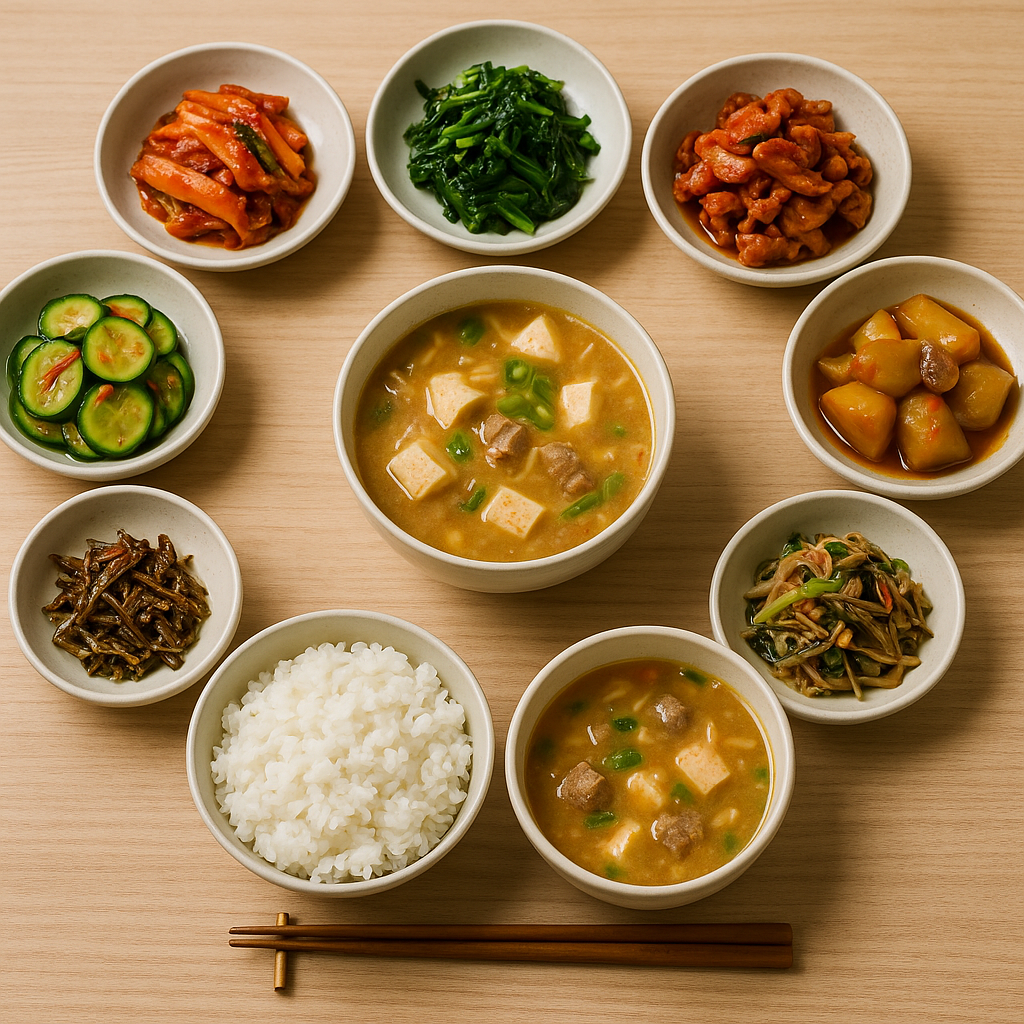 korea traditional meal set