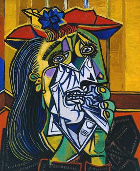 Weeping Woman 1937 Pablo Picasso 1881-1973 Accepted by HM Government in lieu of tax with additional payment (Grant-in-Aid) made with assistance from the National Heritage Memorial Fund, the Art Fund and the Friends of the Tate Gallery 1987 http://www.tate.org.uk/art/work/T05010